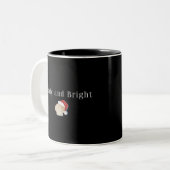 Tasse 2 Couleurs Christmas Beach Vacation Sandy and Bright Seashell (Devant gauche)
