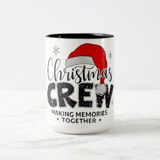 Tasse 2 Couleurs Christmas Crew Funny Family Making Memories Togeth