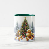 Tasse 2 Couleurs Christmas Duckling (Centre)