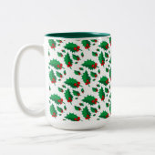 Tasse 2 Couleurs Christmas Holly (Gauche)