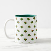 Tasse 2 Couleurs Christmas Holly Motif (Gauche)