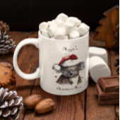 Tasse 2 Couleurs Christmas Koala, personnalisable