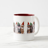 Tasse 2 Couleurs Christmas of cat - (Devant droit)