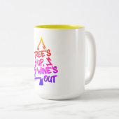 Tasse 2 Couleurs Christmas Tree Wine Lover (Devant droit)
