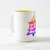 Tasse 2 Couleurs Christmas Tree Wine Lover (Devant gauche)