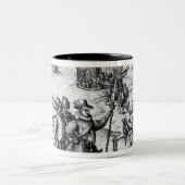 Tasse 2 Couleurs Christophe Colomb recevant des cadeaux (Centre)