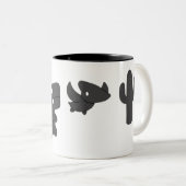 Tasse 2 Couleurs chrome dino hors ligne (Devant droit)