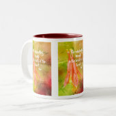 Tasse 2 Couleurs Chronique de beauté durable Citation Rumi inspiran (Devant gauche)