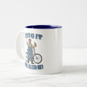 Tasse 2 Couleurs Chug It We Ride Cycling (Devant gauche)