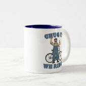Tasse 2 Couleurs Chug It We Ride Cycling (Devant droit)