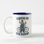 Tasse 2 Couleurs Chug It We Ride Cycling (Gauche)