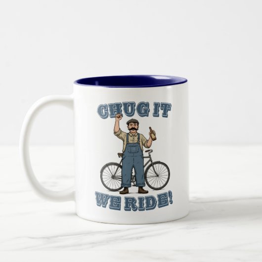 Tasse 2 Couleurs Chug It We Ride Cycling (Gauche)