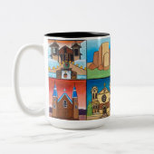 Tasse 2 Couleurs Churches of New Mexico! Original art! (Gauche)