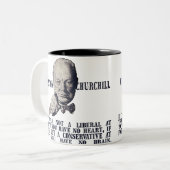 Tasse 2 Couleurs Churchill sur des conservateurs et des libéraux (Devant gauche)