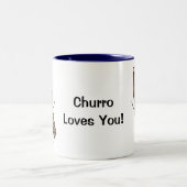 Tasse 2 Couleurs Churro vous aime ! (Centre)