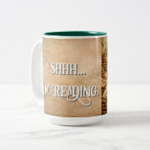 Tasse 2 Couleurs Chut… Je lis Dragon de lecture cosy (Devant gauche)