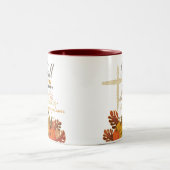 Tasse 2 Couleurs Chute pour Jésus il ne feuille jamais 1   (Centre)