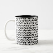 Tasse 2 Couleurs Chvron noir et blanc dalmate (Gauche)