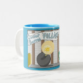 Tasse 2 Couleurs Cider Barrell Follies Comic (Devant gauche)