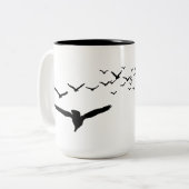Tasse 2 Couleurs Ciel avec oiseaux (Devant gauche)