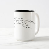 Tasse 2 Couleurs Ciel avec oiseaux (Devant droit)