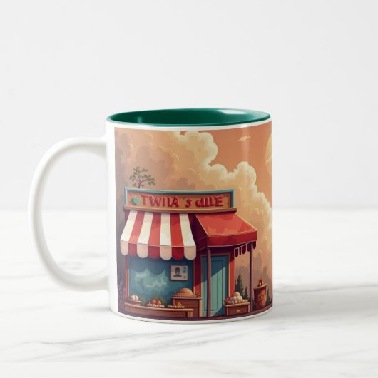 Tasse 2 Couleurs ciel paisible (Gauche)
