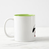 Tasse 2 Couleurs Cigogne blanche de Birdorable (Gauche)