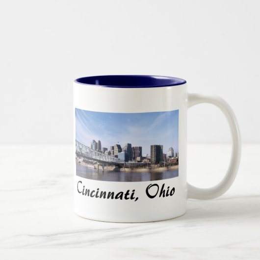 Tasse 2 Couleurs Cincinnati Ohio (Droit)