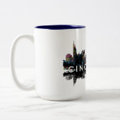 Tasse 2 Couleurs Cincinnati, Ohio en graffiti (Gauche)