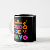 Tasse 2 Couleurs Cinco De Mayo (Devant gauche)