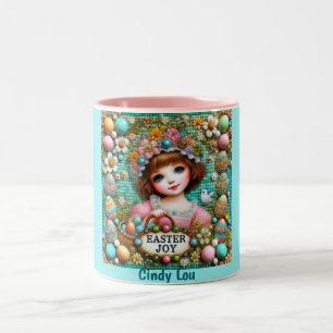 Tasse 2 Couleurs CINDY LOU ~ VINTAGE GIRL~ Very Sweet