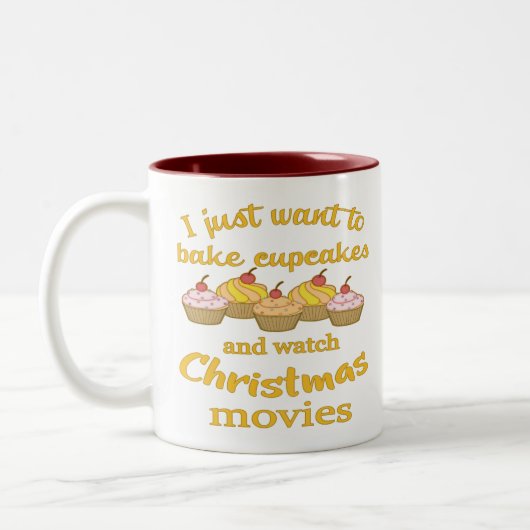 Tasse 2 Couleurs Cinéma de Noël et cuisson (Gauche)