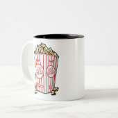 Tasse 2 Couleurs cinéma pop-corn (Devant gauche)