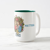 Tasse 2 Couleurs Cinquième Anniversaire (Devant droit)