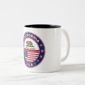 Tasse 2 Couleurs circle design, (Devant droit)