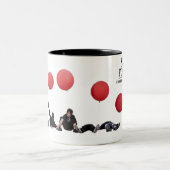 Tasse 2 Couleurs Ciseaux pour le gauchiste (Centre)