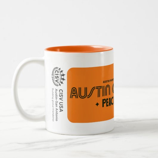 Tasse 2 Couleurs CISV Austin "Austin CISV Limits" (Gauche)