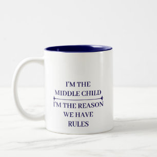 TASSE 2 COULEURS CITADELLES DRÔLES ENFANT DU MILIEU PERSONNALISÉES