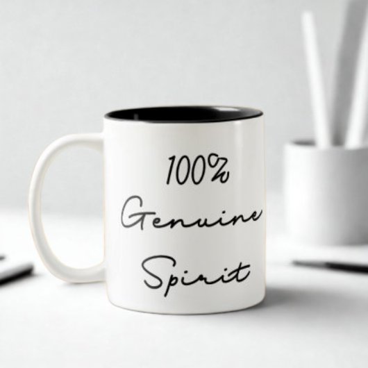 Tasse 2 Couleurs Citation 100% Véritable Esprit