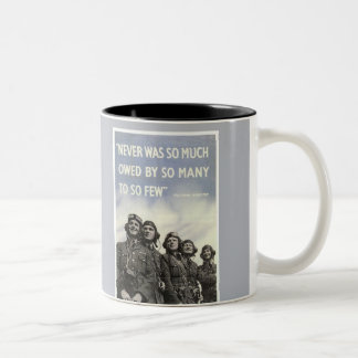 Tasse 2 Couleurs Citation britannique de Churchill de la guerre