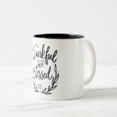 Tasse 2 Couleurs Citation chrétienne de grâce et de grâce (Devant droit)