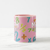 Tasse 2 Couleurs Citation Cool amusant Math Girl Rose (Centre)