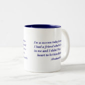 Tasse 2 Couleurs Citation d'Abraham Lincoln (Devant droit)