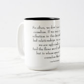Tasse 2 Couleurs citation d'amour de soi (Devant gauche)