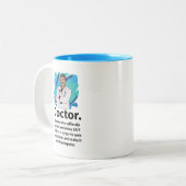 Tasse 2 Couleurs Citation d'appréciation des médecins (Devant gauche)