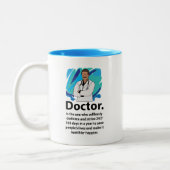 Tasse 2 Couleurs Citation d'appréciation des médecins (Gauche)