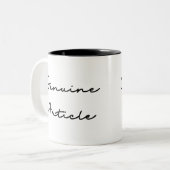 Tasse 2 Couleurs Citation d'article authentique (Devant gauche)