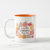 Tasse 2 Couleurs Citation d'automne Boho (Gauche)