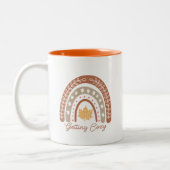 Tasse 2 Couleurs Citation d'automne Boho (Gauche)