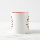 Tasse 2 Couleurs Citation d'automne Boho (Centre)